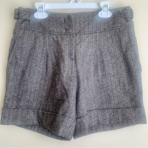 Marc O'Polo Tweed gray & brown dress shorts size German 36/ US 6 EUC - Picture 1 of 7